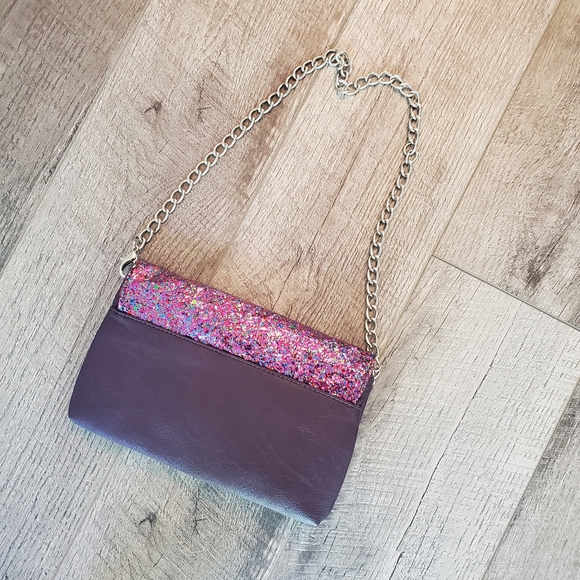 Purple Sparkle Grace Adele Purse - Picture 5 of 6